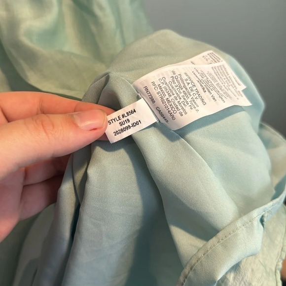 Madewell Ruffle-Strap Smocked Dress Size Petite XL - Picture 5 of 8